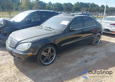 2001 Mercedes-Benz S 500 из США, поврежденный, VIN WDBNG75J81A169267